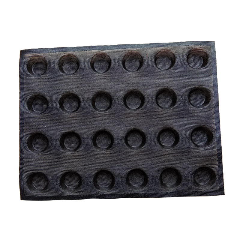 FDA and LFGB 24cup Perforated Silicone and glass fiber round mold